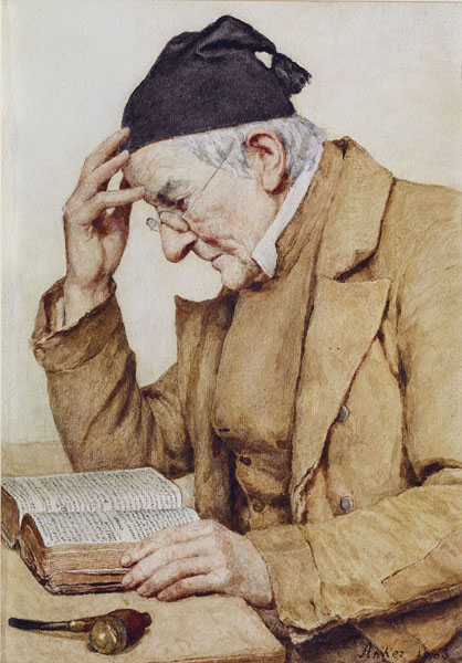 man reading